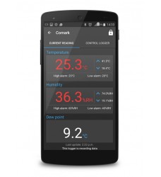 COMBT1: Καταγραφικό θερμοκρασίας και Υγρασίας μέσω Bluetooth για Android™